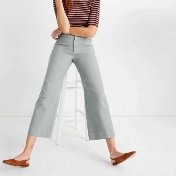 Madewell Emmett Wide-Leg Crop Pants - Picture 2 of 10